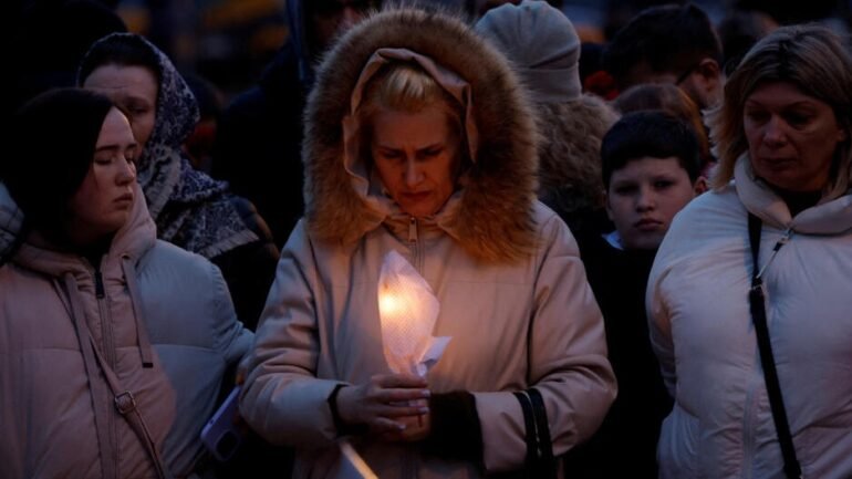 Moscow Observes National Day Of Remembrance For Concert Hall Victims